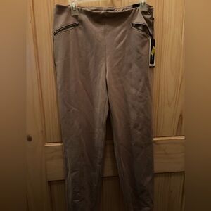 Vision 155 Haley Slim Leg Pants with 360° Slimming Tummy Panel - Tan size S-nwt